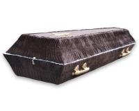 Гроб Бархат коричневый 1,95х 0,65 м