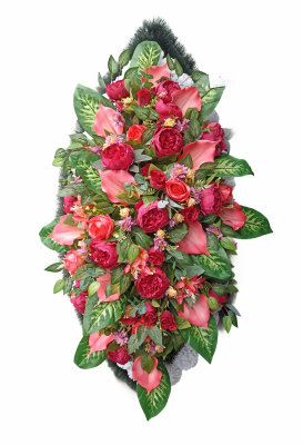 Венок Пионы и розы 1,5м