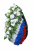 Венок Флаг России с цветами 1,2 м Венок Флаг России с цветами 1,2 м